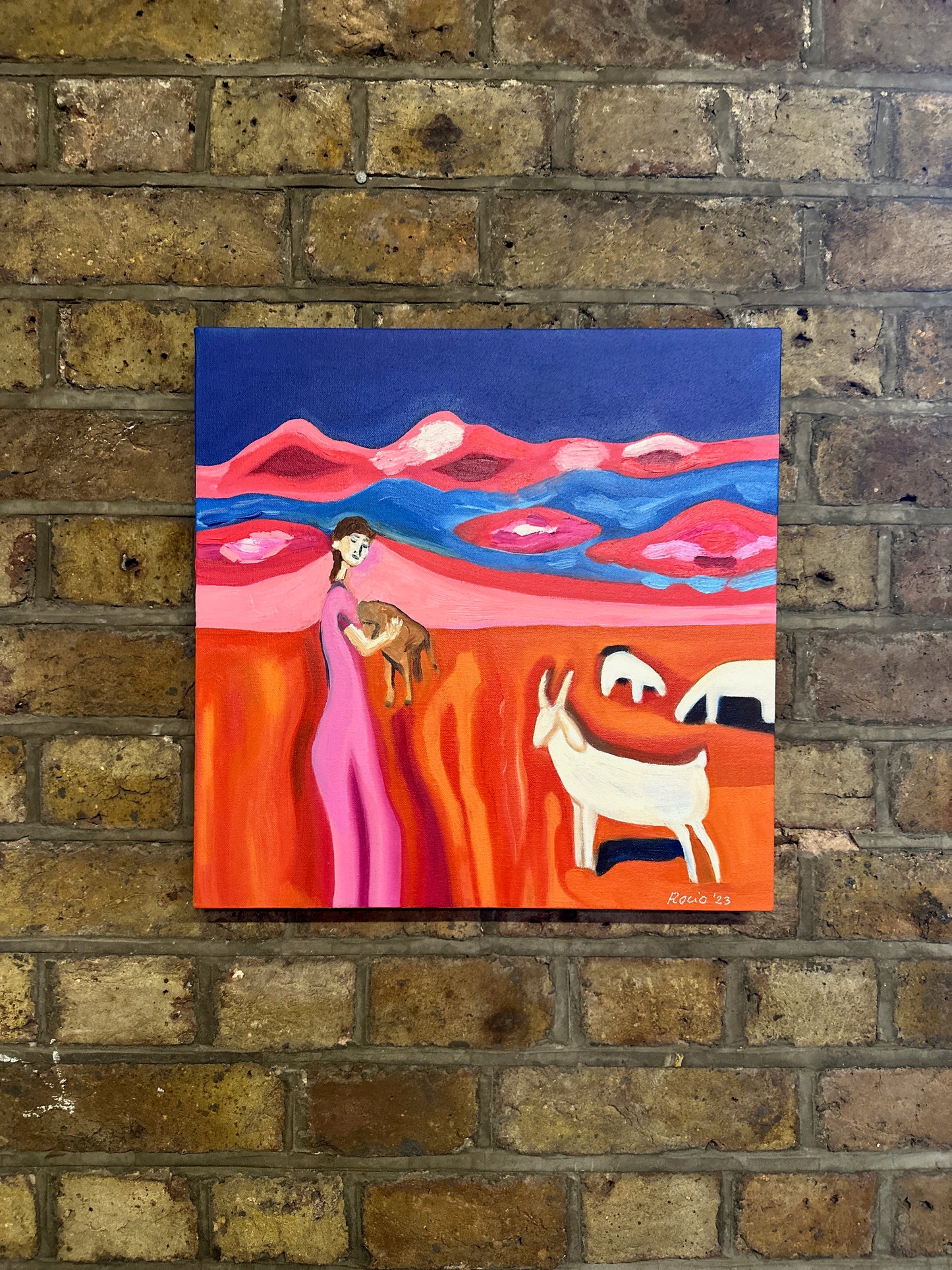 Goats In My Future | Original Oil Painting