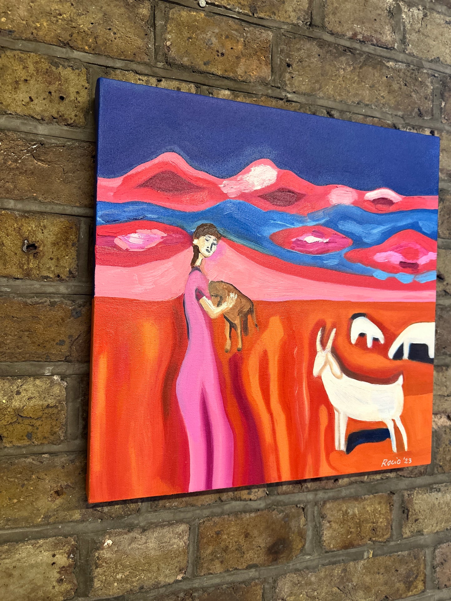 Goats In My Future | Original Oil Painting