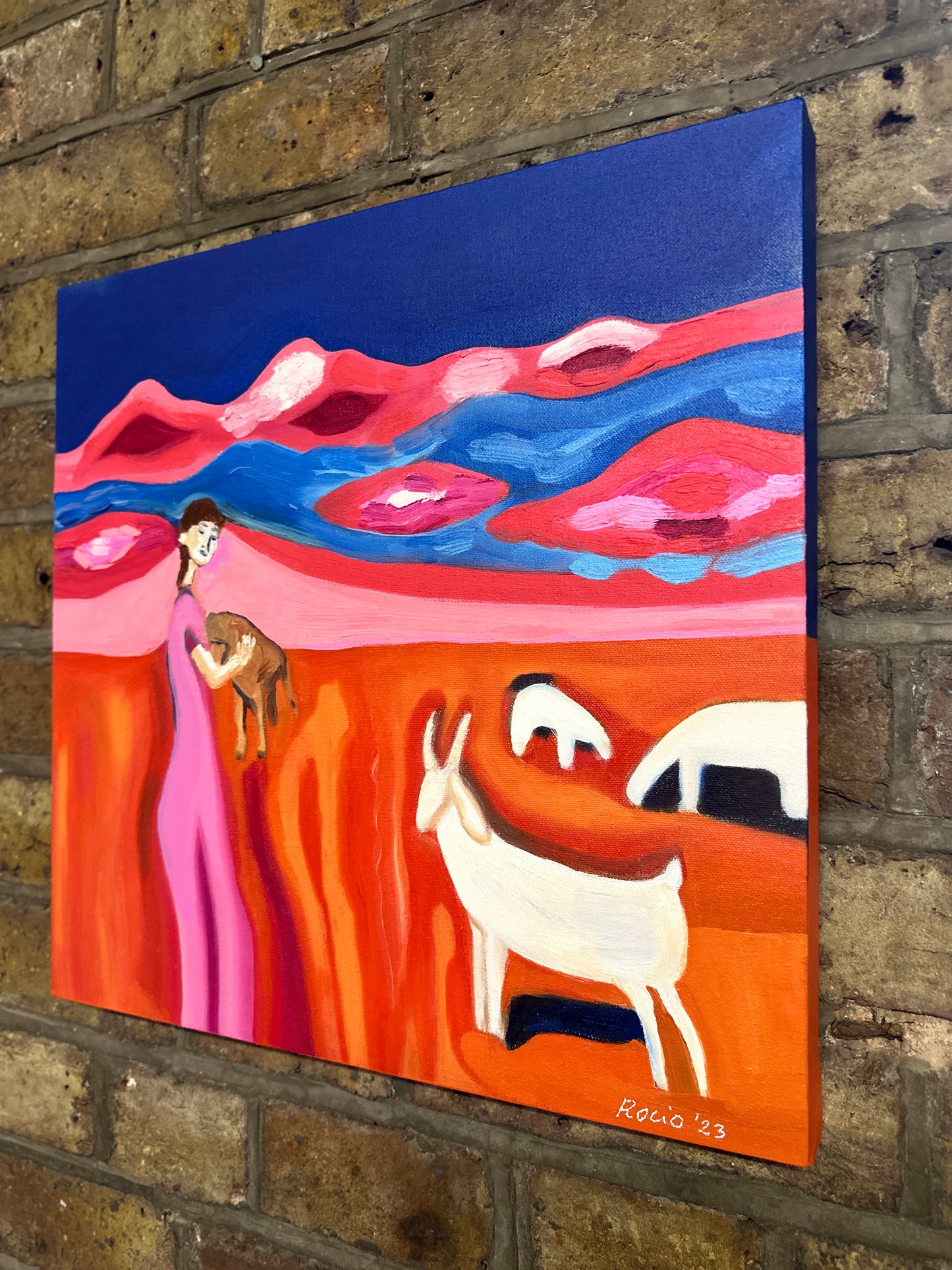 Goats In My Future | Original Oil Painting