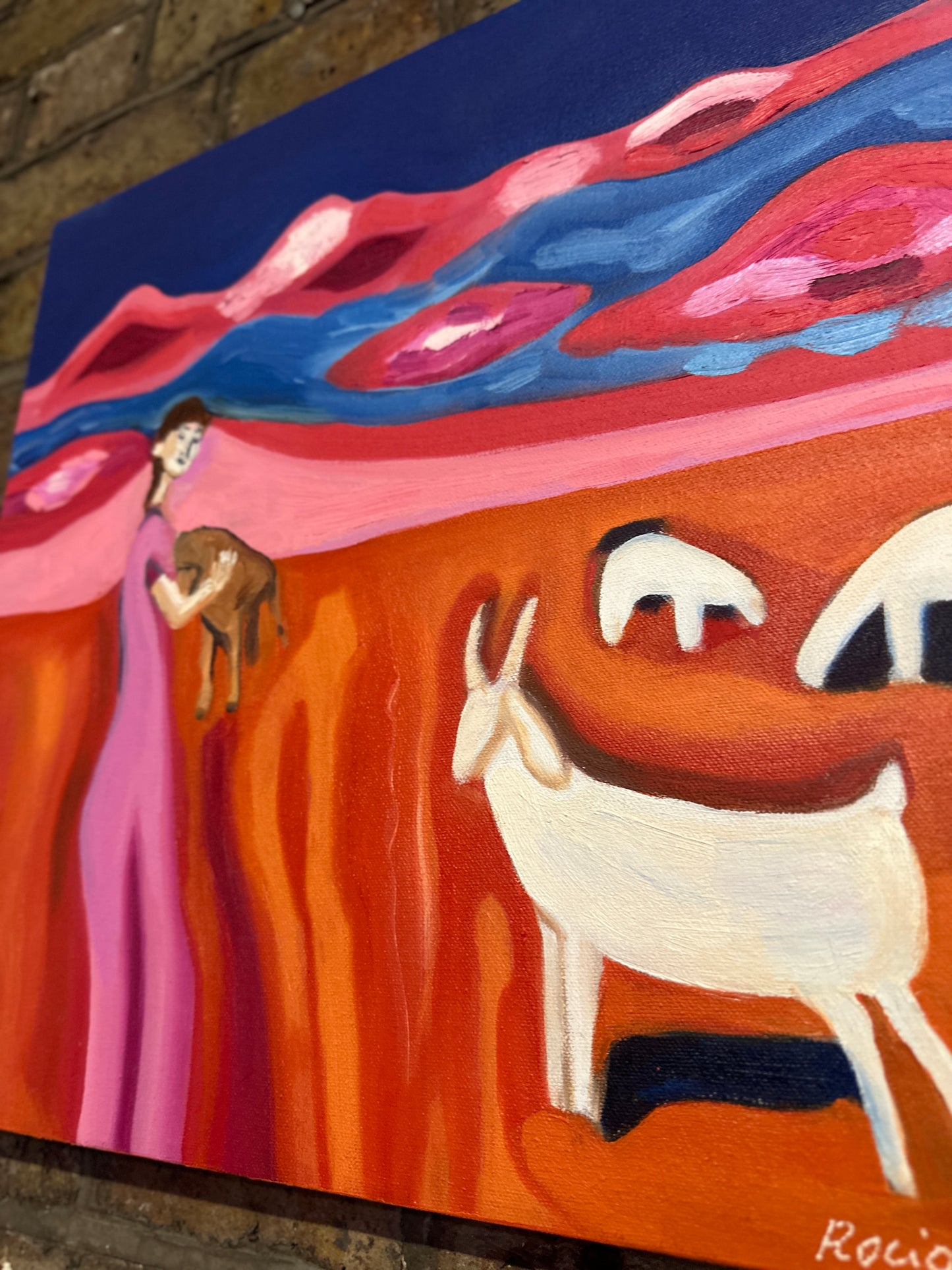 Goats In My Future | Original Oil Painting