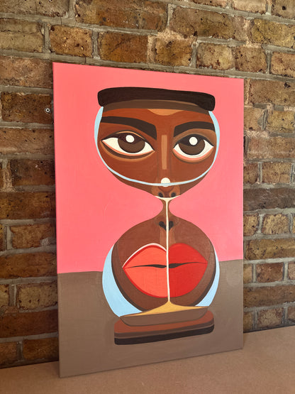 Imprisoned in the hourglass | Original Oil Painting