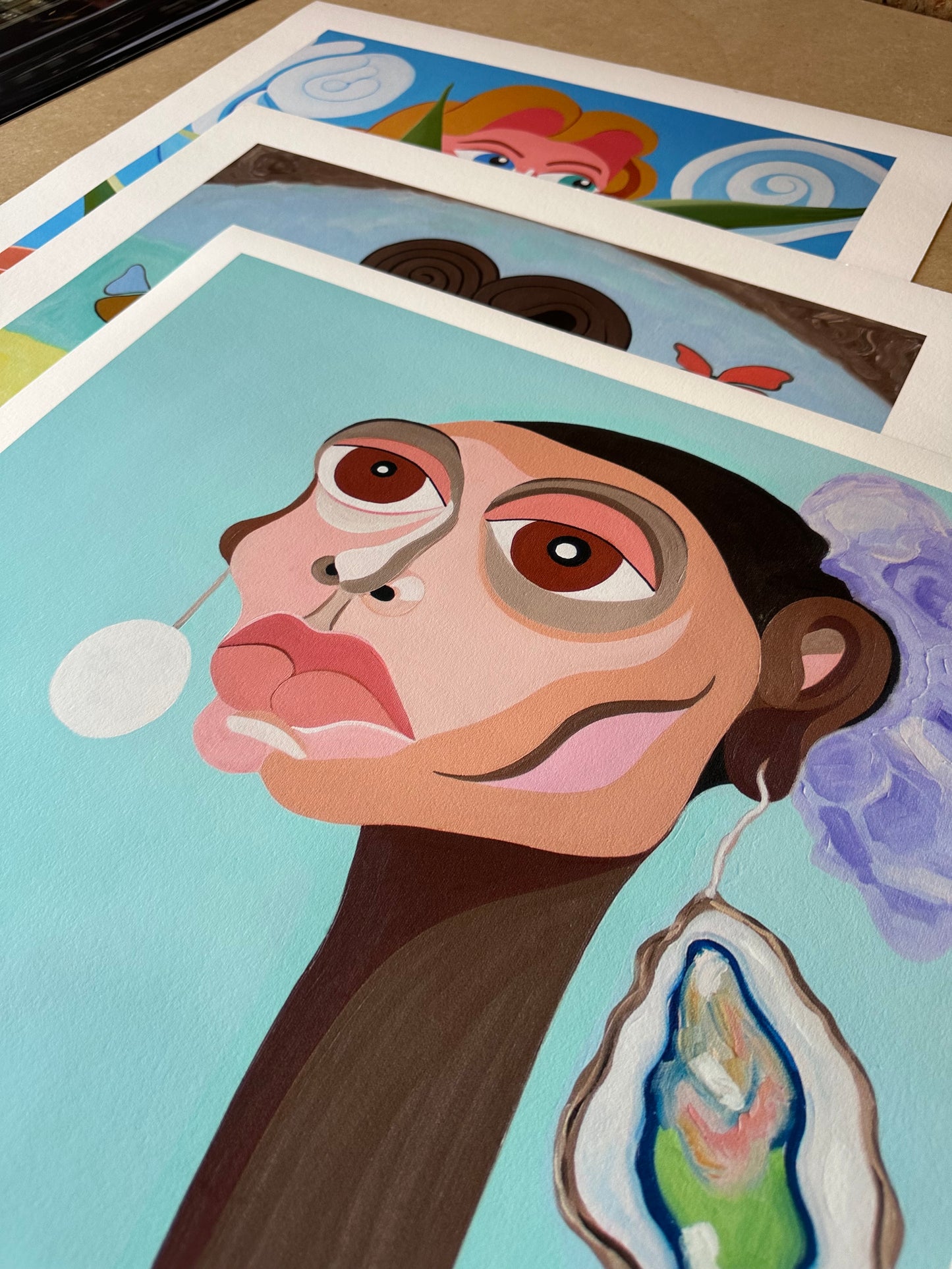 The Girl with Oyster Earring- Art Print