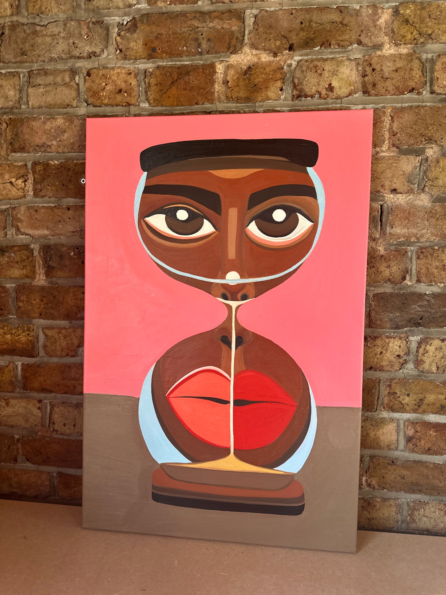 Imprisoned in the hourglass | Original Oil Painting