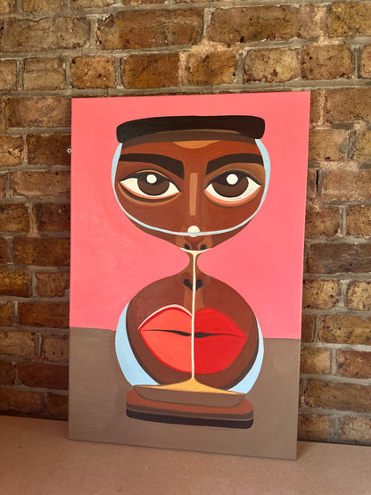 Imprisoned in the hourglass | Original Oil Painting
