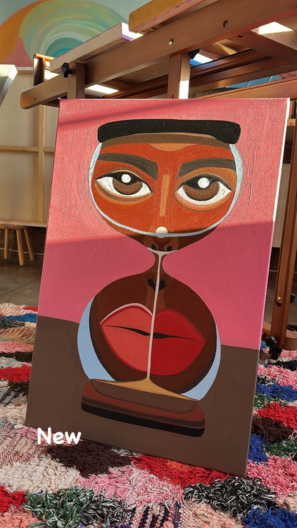 Imprisoned in the hourglass | Original Oil Painting