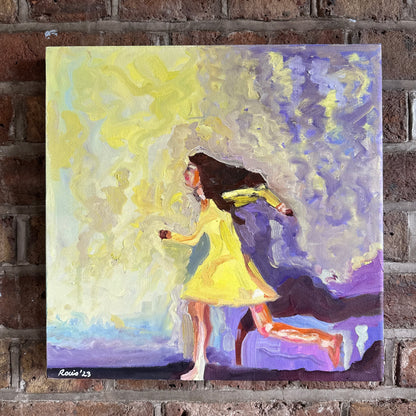 Running Girl II | Original Oil Painting