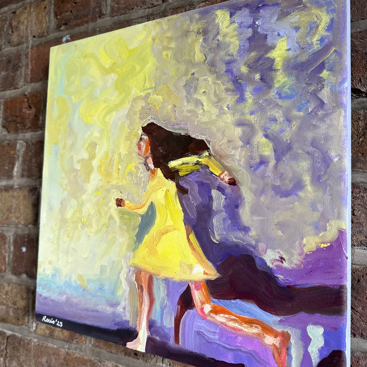 Running Girl II | Original Oil Painting