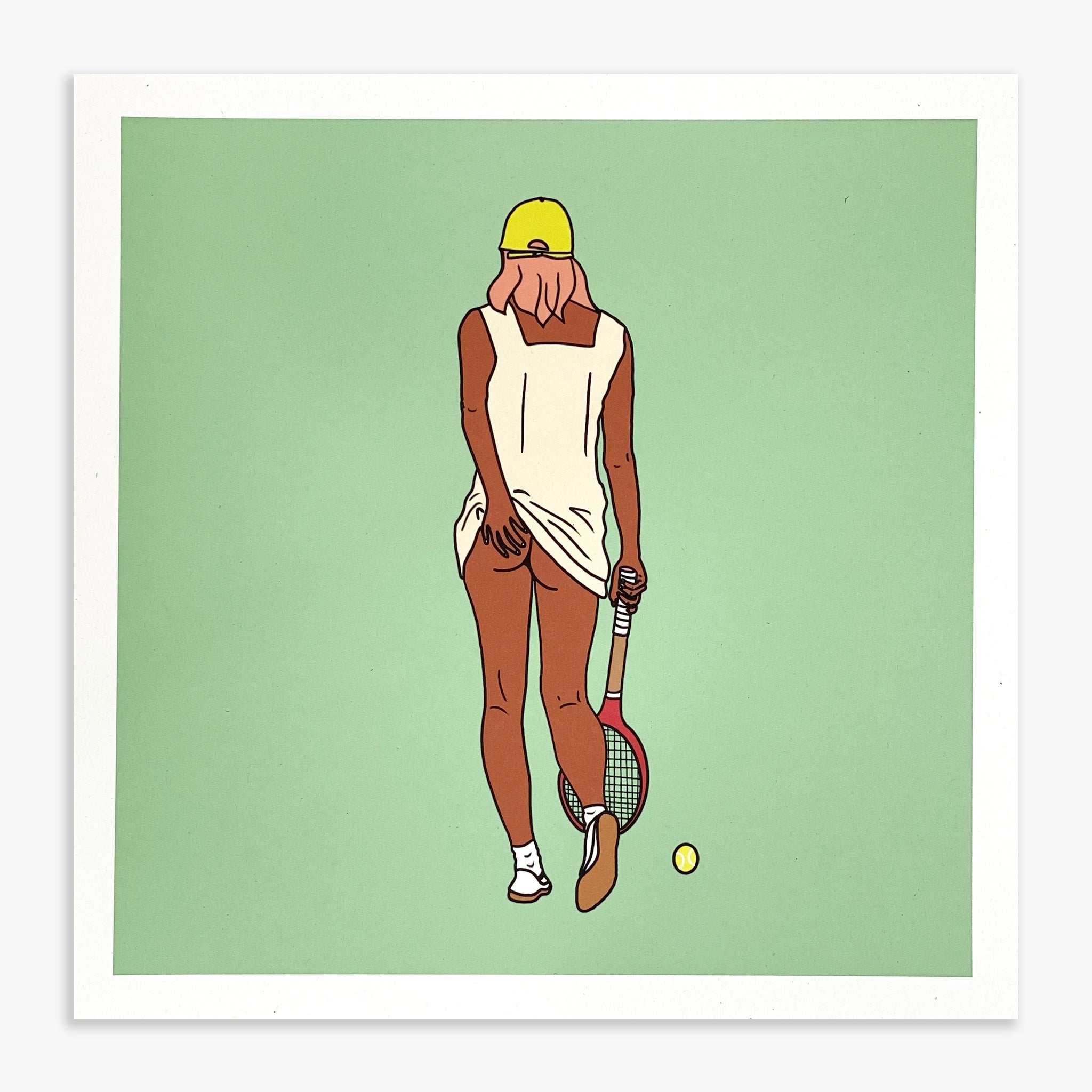 Cheeky Tennis Girl | Art Print